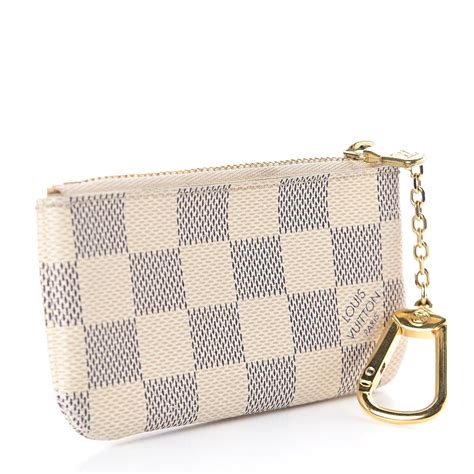 louis vuitton damier azur canvas key pouch|authentic Louis Vuitton key pouch.